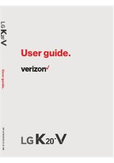 LG K20V manual. Smartphone Instructions.